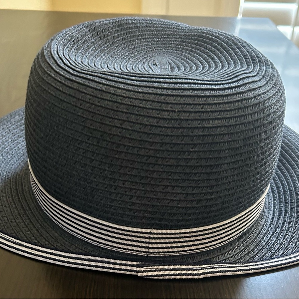 Sun Hats Lands End Face Saver Sun Hat Navy & Mauve L/XL TWO HATS - Picture 7 of 9
